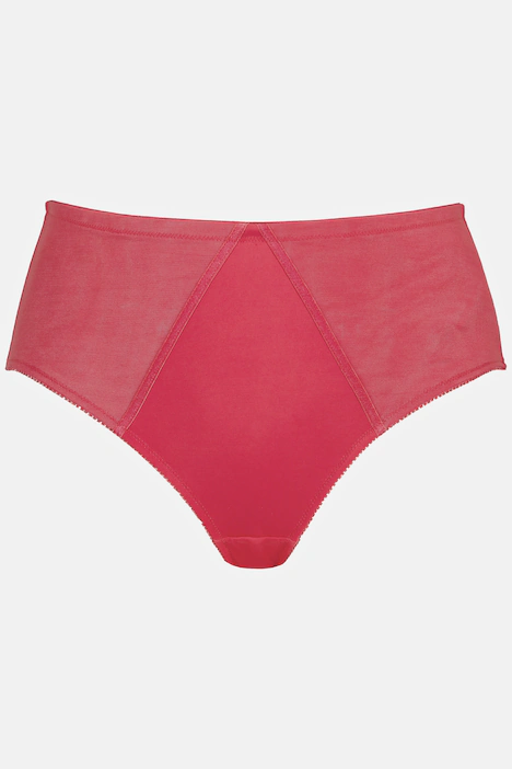 Slip midi in microfibra con pistagna di raso