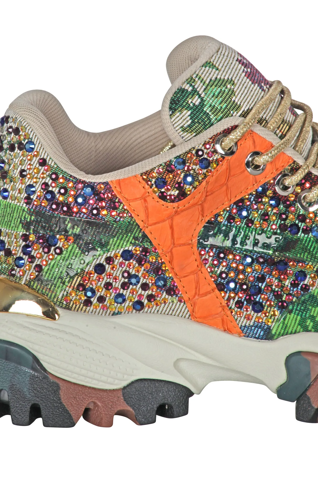 Sneakers - 441660 - Verde/Arancione