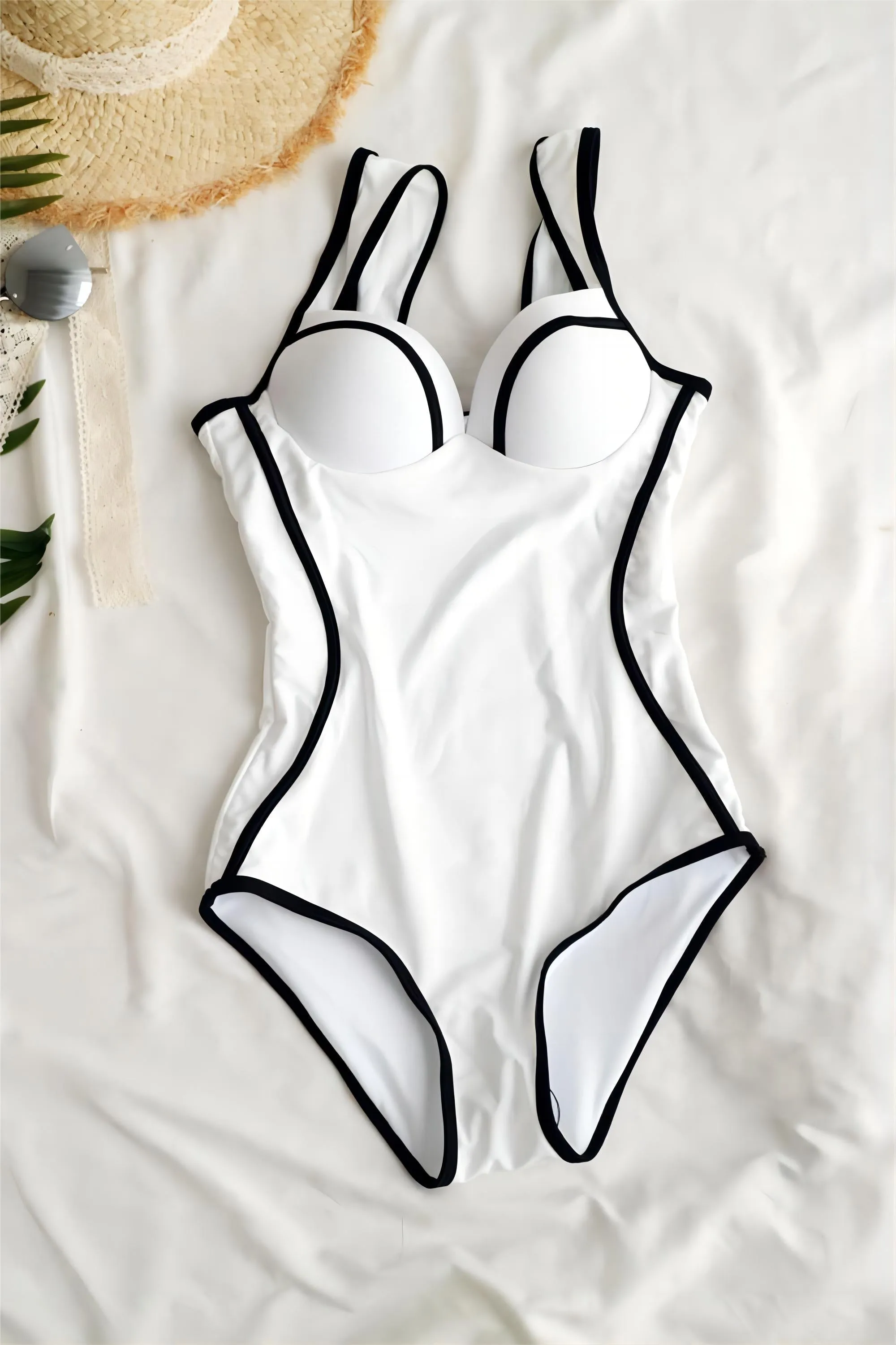 Sweetheart One Piece High aspetta Bikini bianco