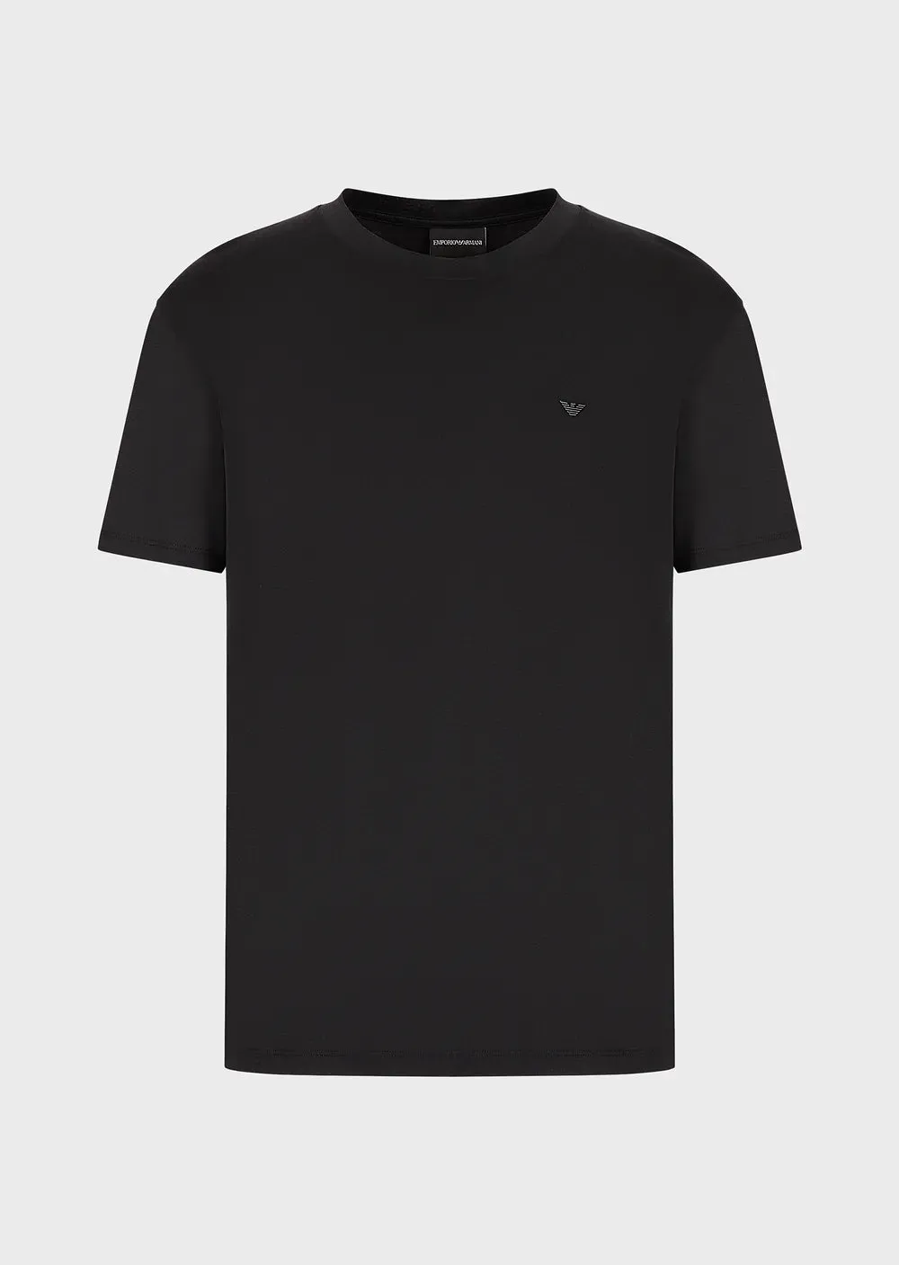T-Shirt in Jersey Emporio Armani / Nero