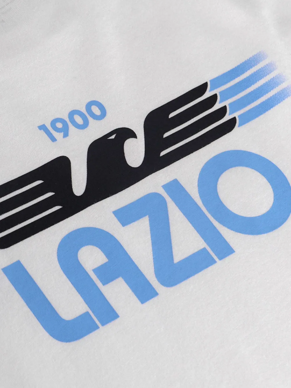 T-shirt Uomo con logo S.S. Lazio stampato