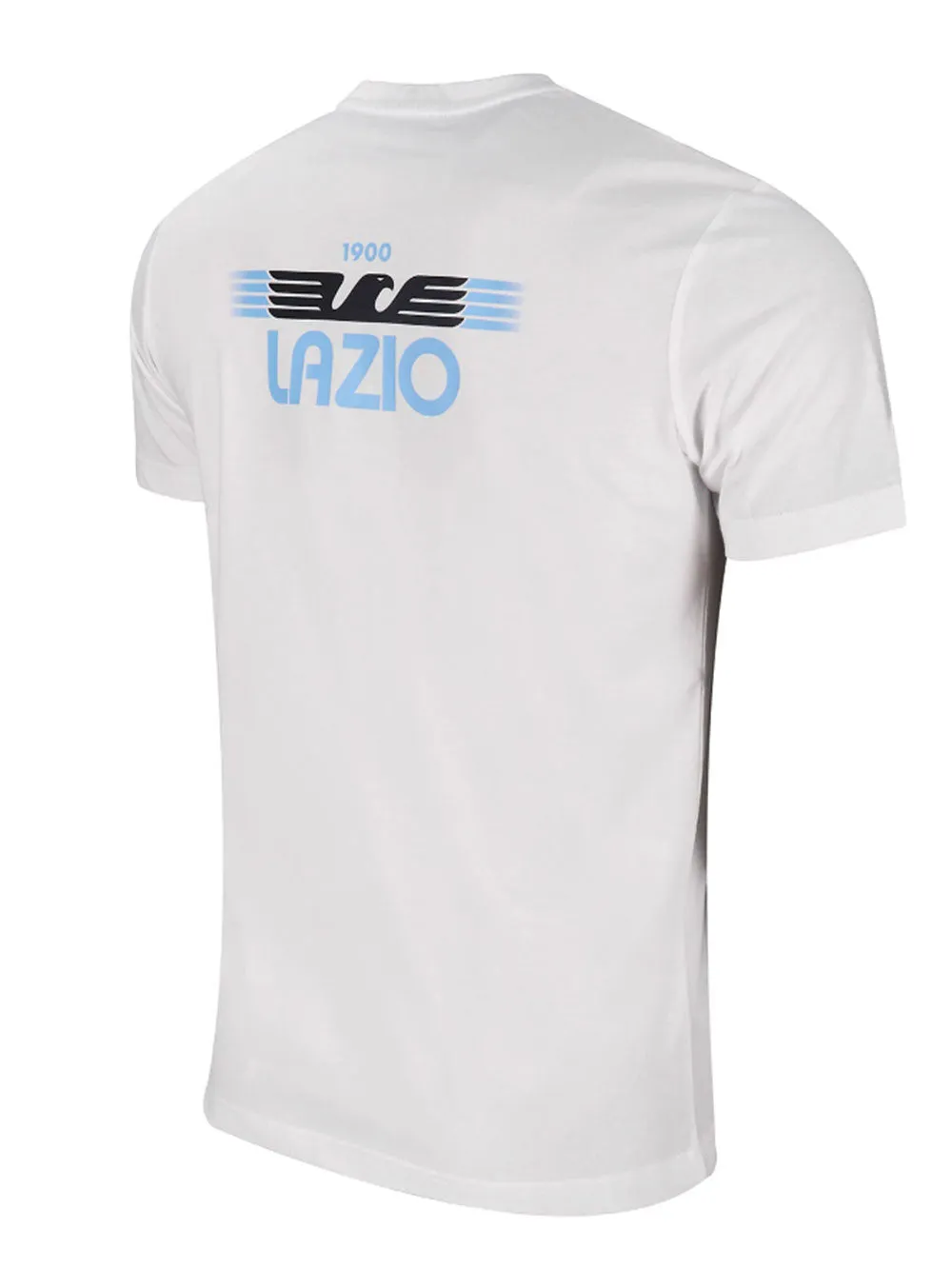 T-shirt Uomo con logo S.S. Lazio stampato