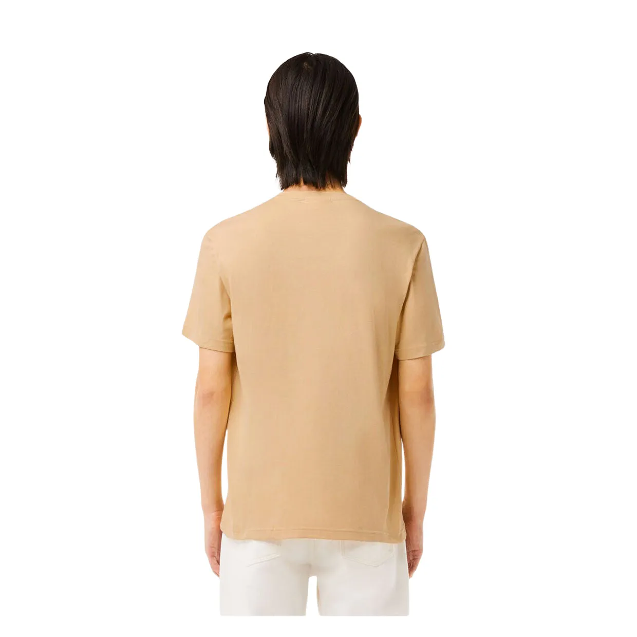 T-shirt Uomo Lacoste Girocollo Beige