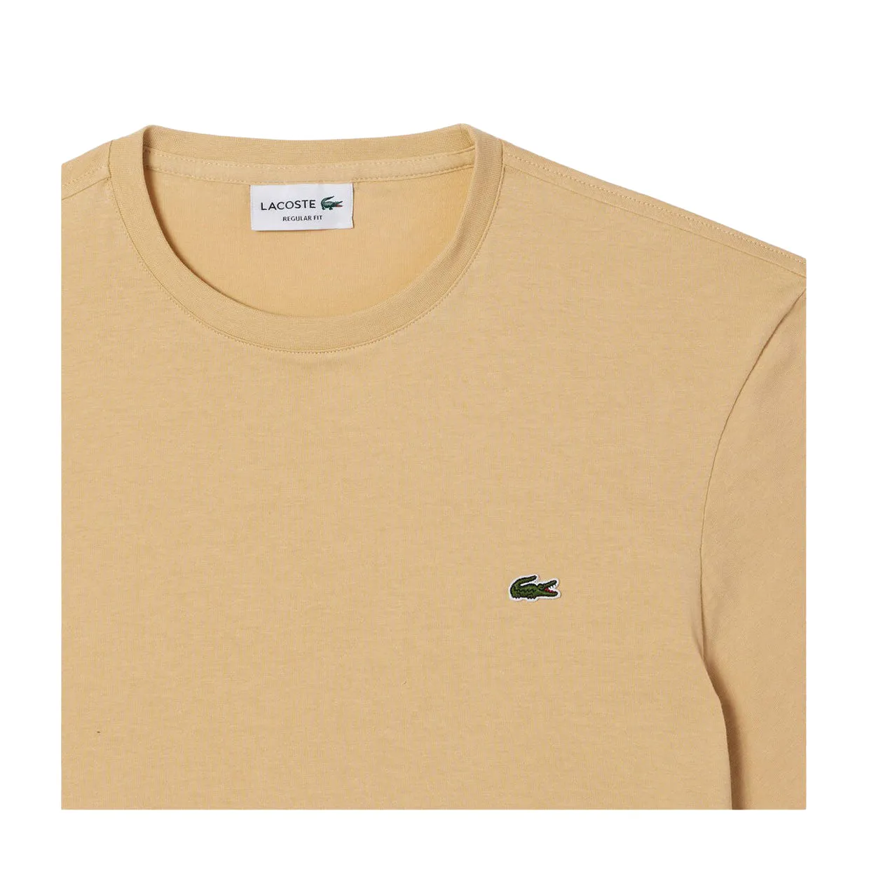 T-shirt Uomo Lacoste Girocollo Beige