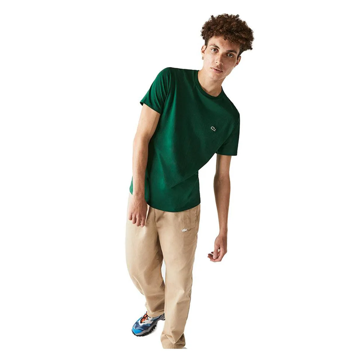 T-shirt Uomo Lacoste Girocollo Verde (132)