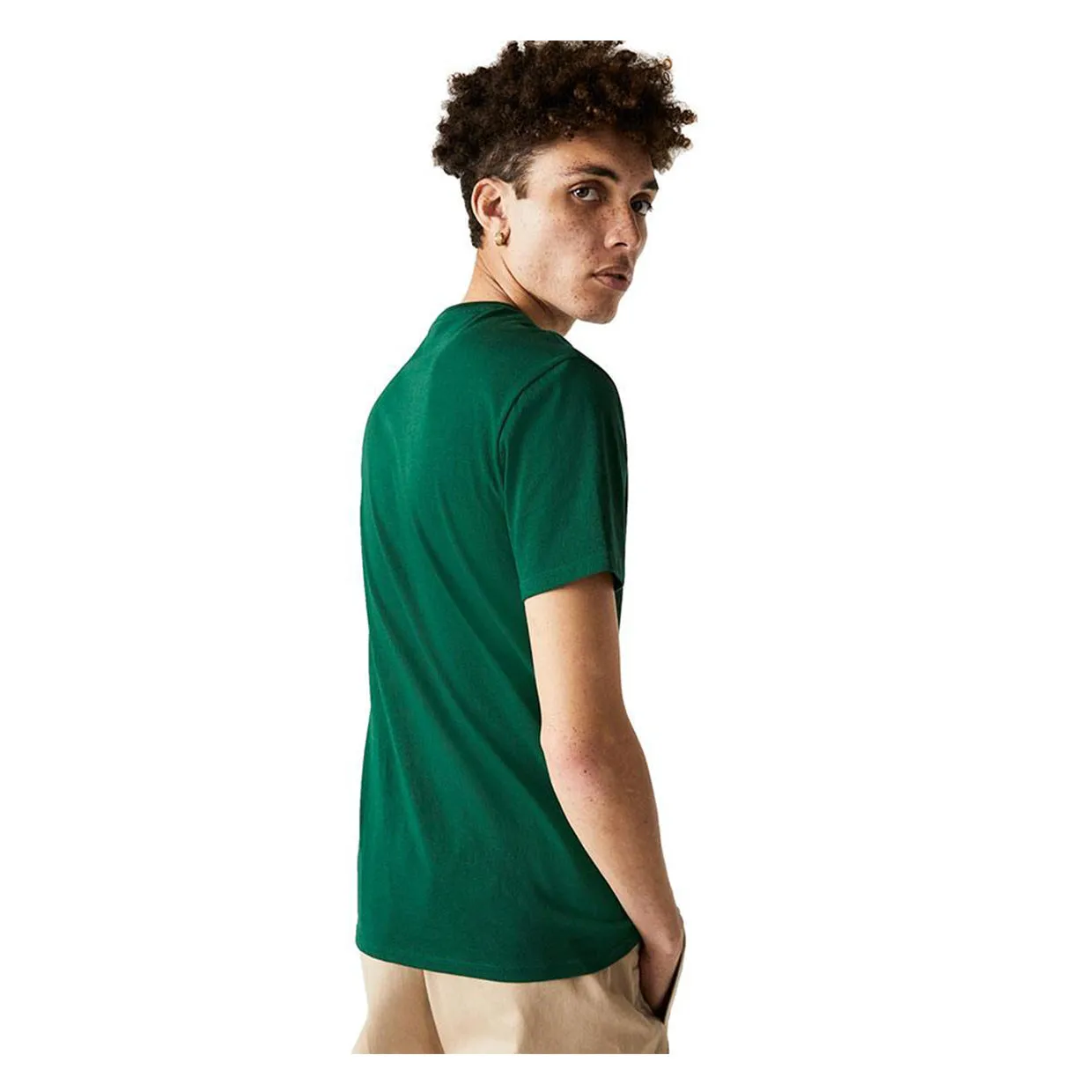 T-shirt Uomo Lacoste Girocollo Verde (132)