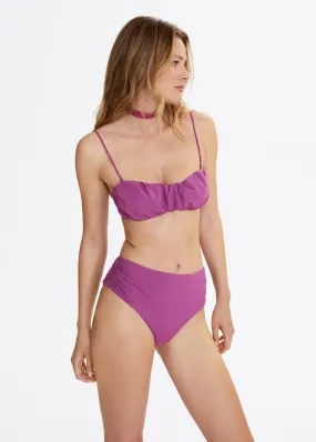 Top bikini increspato