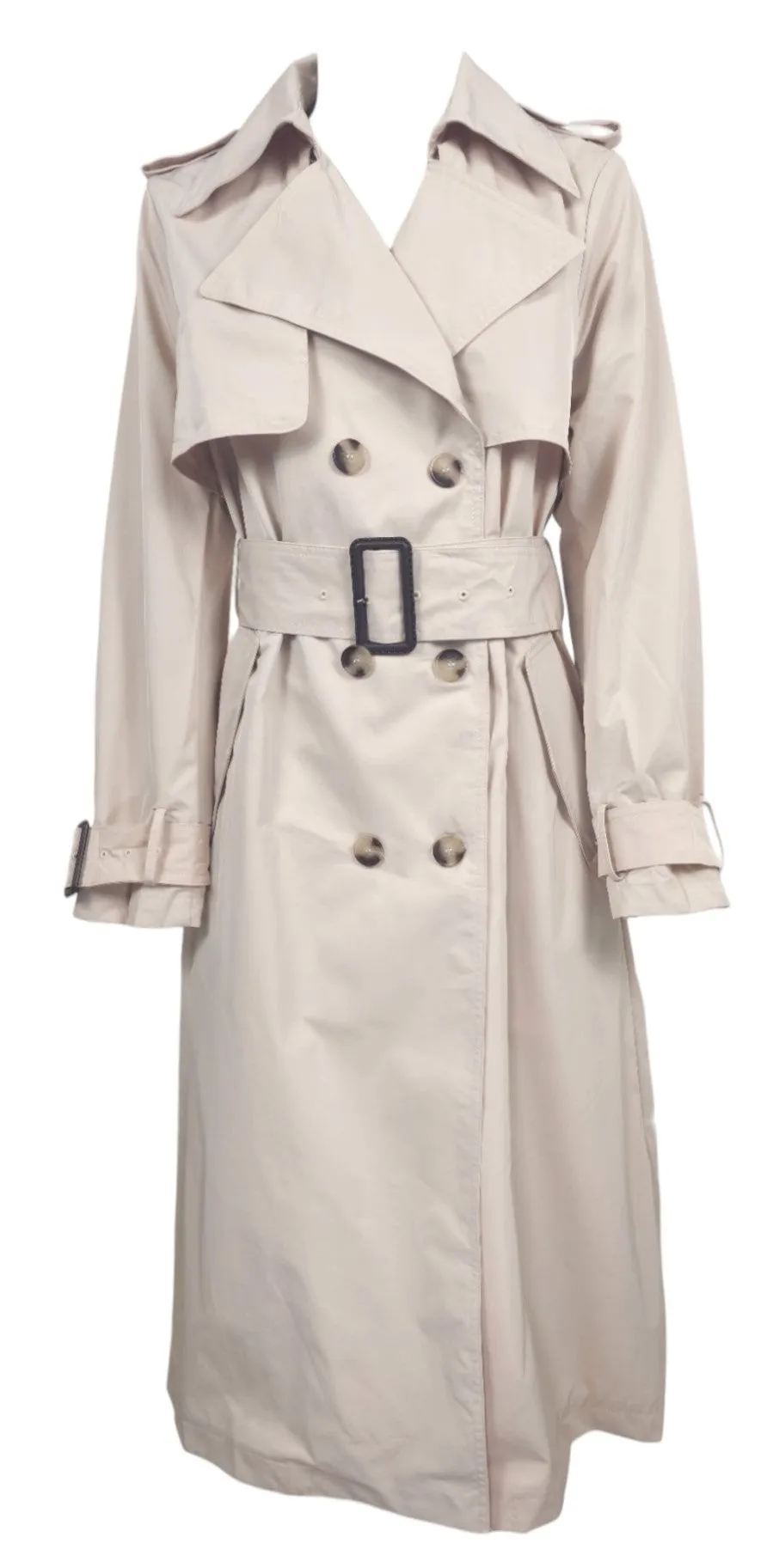 Trench lungo con cintura