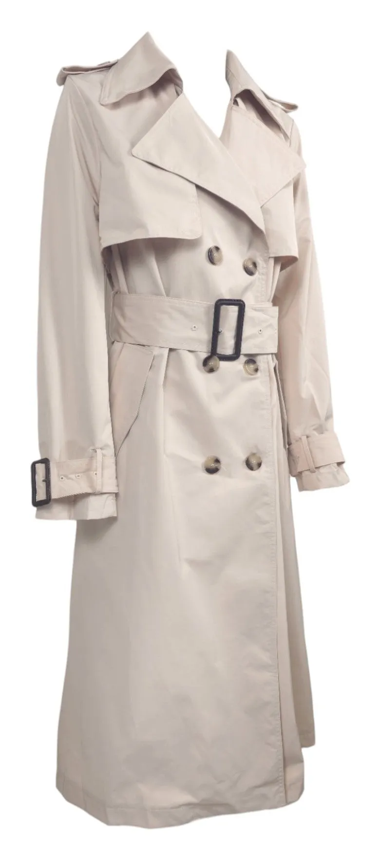 Trench lungo con cintura