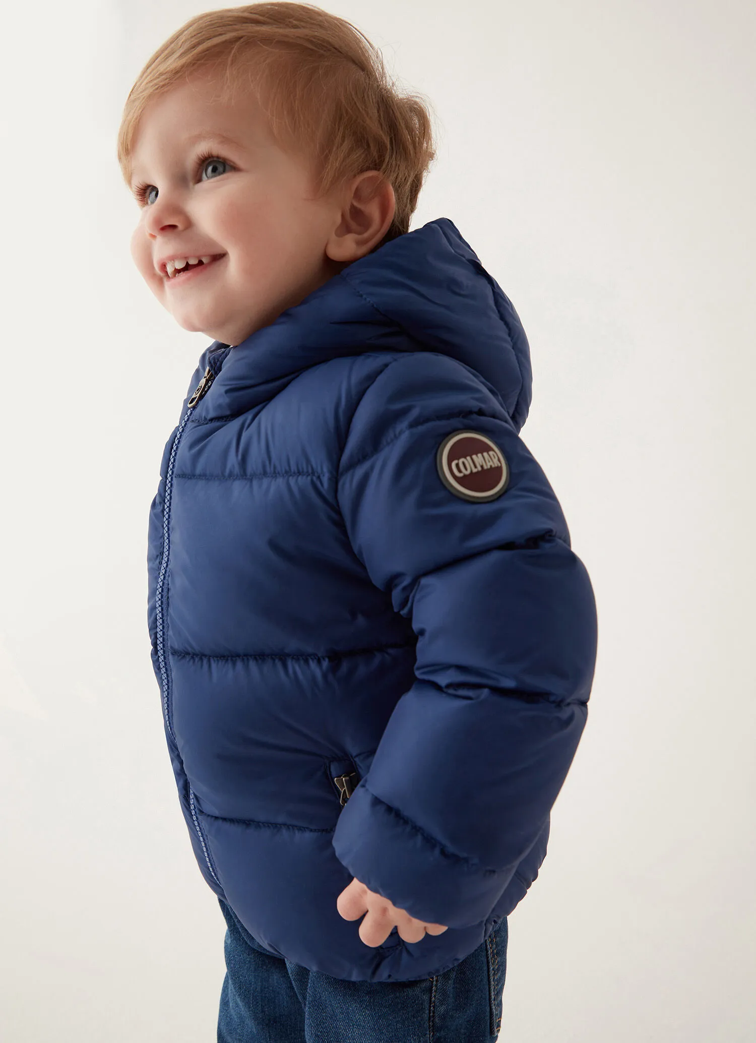 Unisex down jacket with hood 6 - 36 months