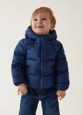 Unisex down jacket with hood 6 - 36 months