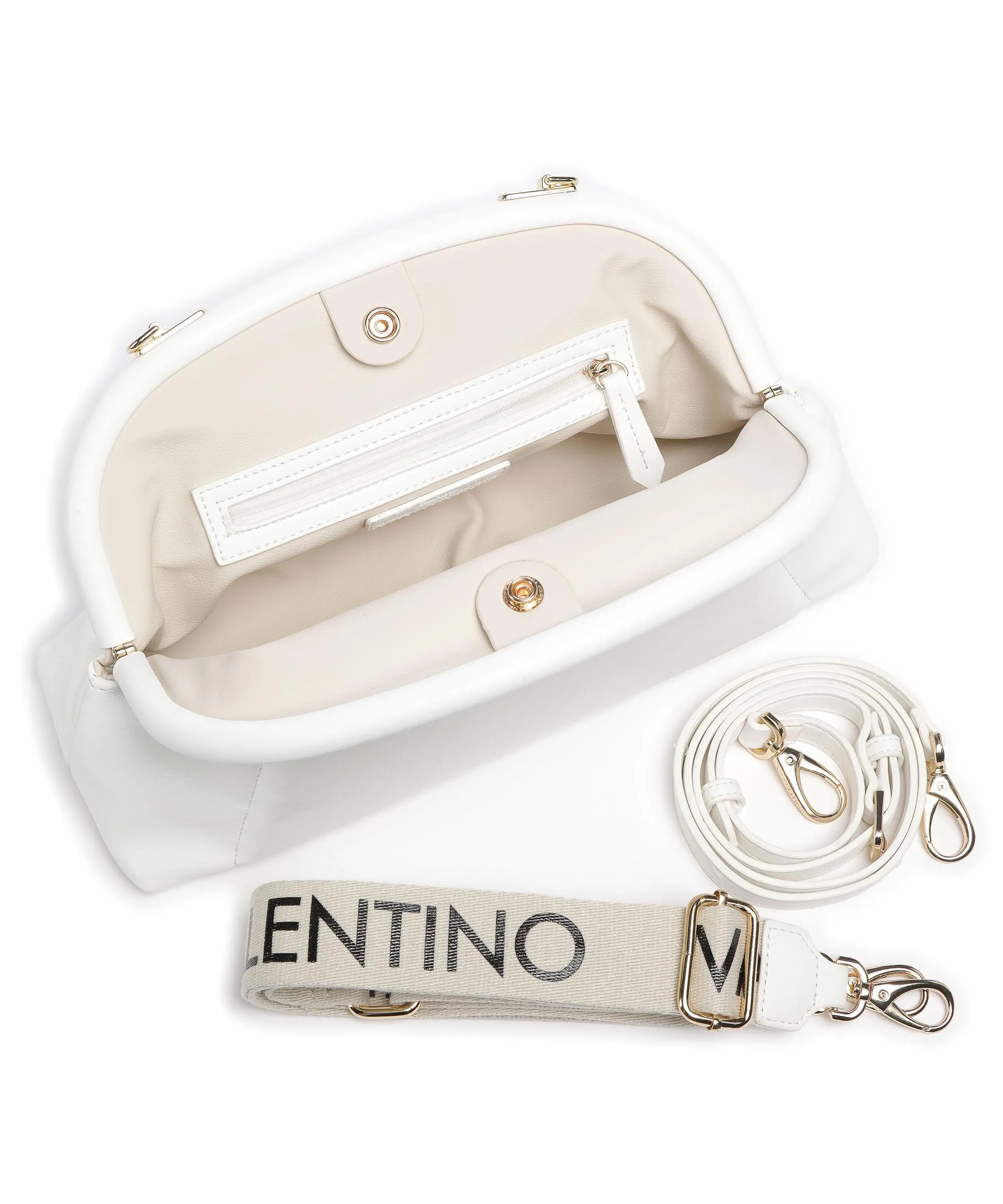  Valentino Bags Bikini Re Borsa a tracolla pelle sintetica bianco  